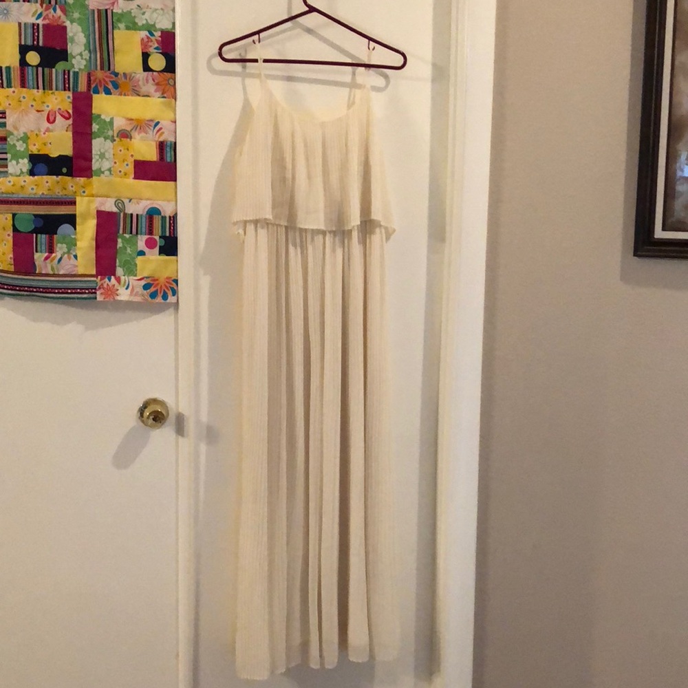 Cream maxi dress
